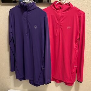 Veil Garments Spark Half Zip Modest Longline Workout Tunic Top NOT Gymshark